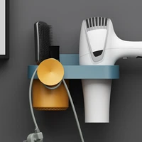 hair dryer holder delicate plastic multipurpose sticky hair dryer holder bathroom storage supplies punch free