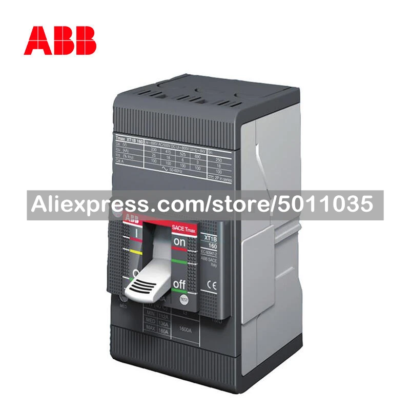 

10153467 ABB moulded case circuit breaker; XT1C160 TMD40/450 FFC 3P