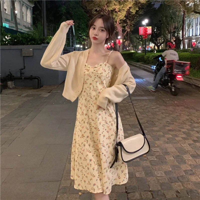 Уникальное женское летнее платье новинка 2023 французское Цветочное популярное