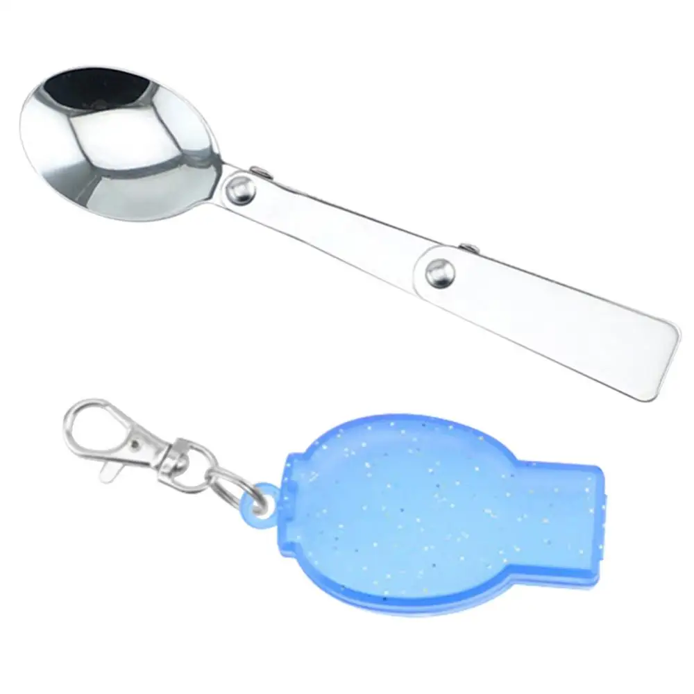 Портативная ложка-вилка из нержавеющей стали, складная посуда для походов и кемпинга, столовая посуда, ложки для супа