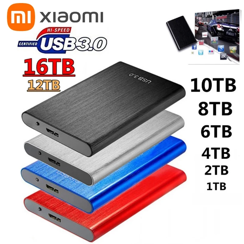 

Xiaomi SSD Original External High Speed Mobile Hard Disks Portable 2TB 4TB 8TB 16TB USB3.0 Hard Drives for Computer Laptop