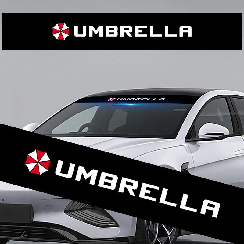 

New Car Vinyl Front Rear Window Windshield Waterproof Stickers Decal For Umbrella Corporation Car Styling Decoration Accessories