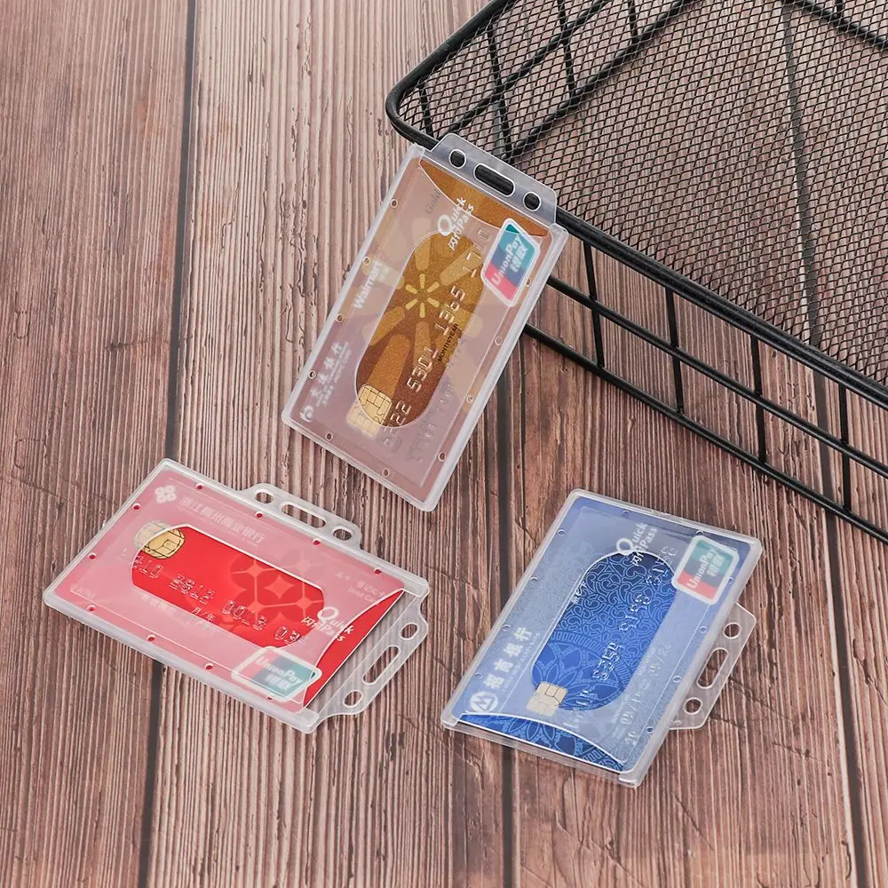 

Practical ID Business Case Badge Office School Protector Cover Name Card Card Sleeve Work Card Holders ID Card Pouch