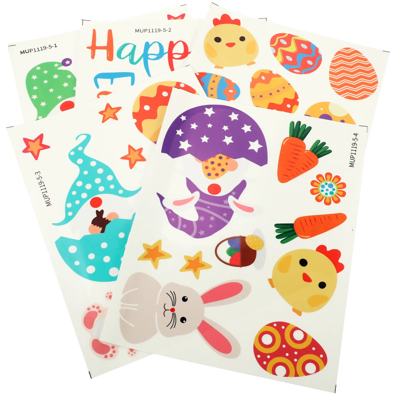 

1 Set Easter Decoration Easter Window Decals Easter Window Clings Chick Stickers Easter Decals Egg Stickers