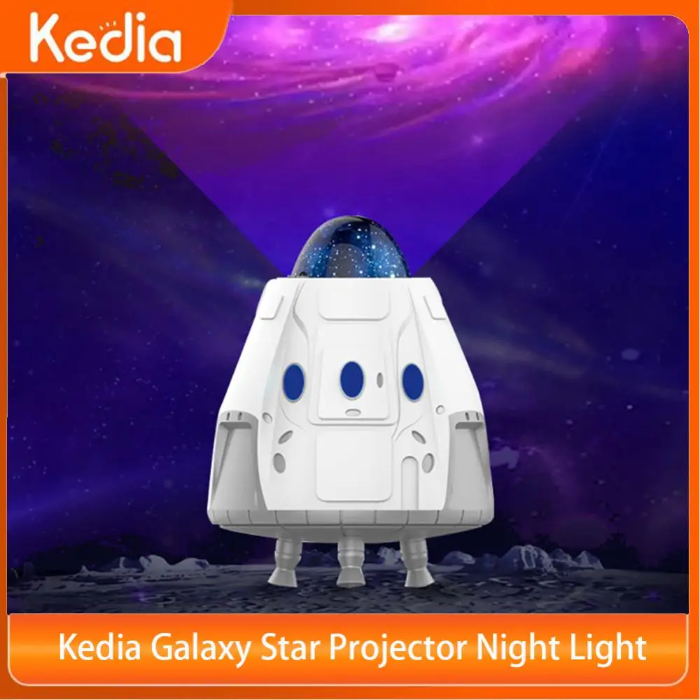 

Kedia Galaxy Star Projector Night Light NEW Space Capsule Lamp Decor Rotate Bluetooth Music Decorative Luminaires For Kids Gifts