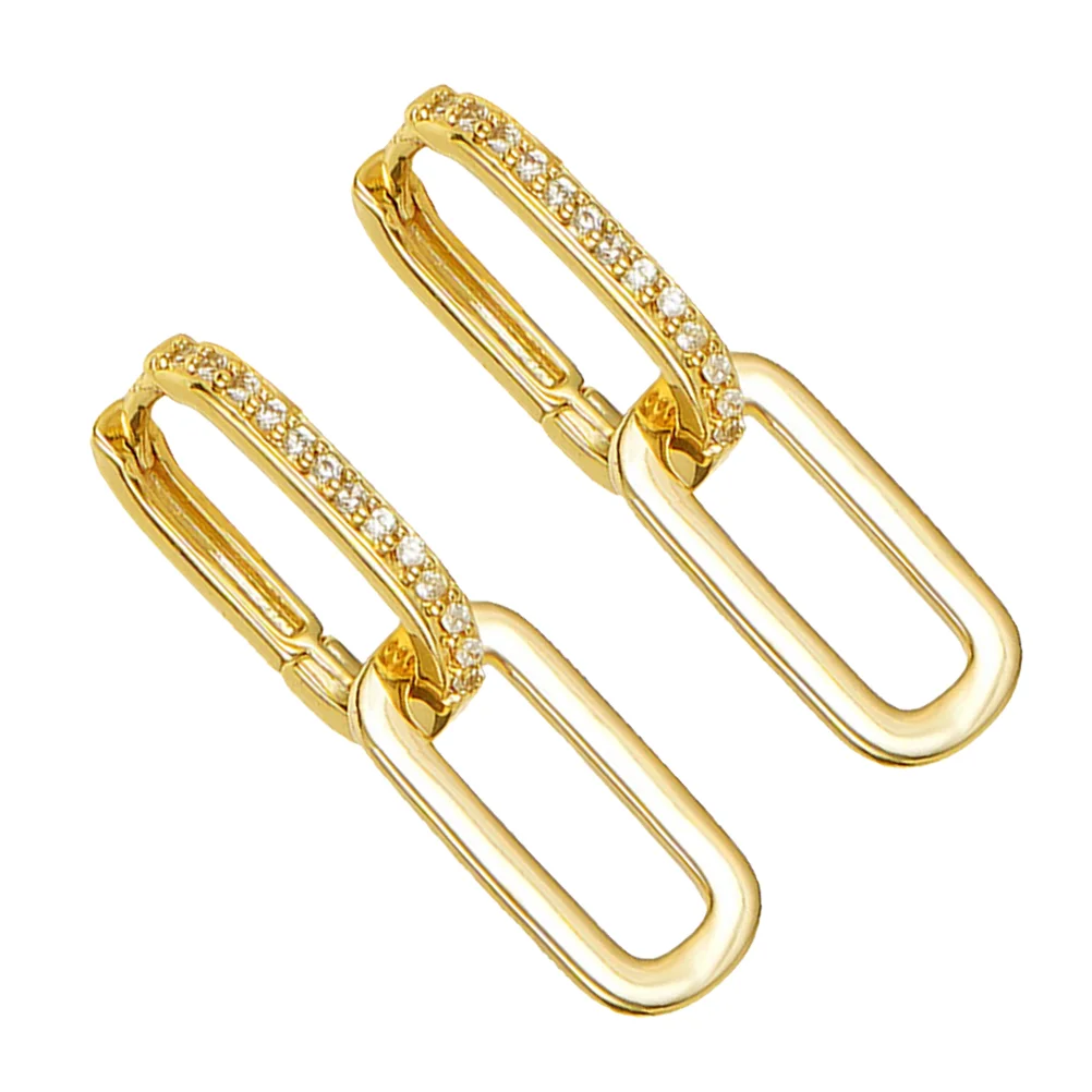 

1 Pair Earrings for Rhinestone Earrings Metal Dangle Earrings