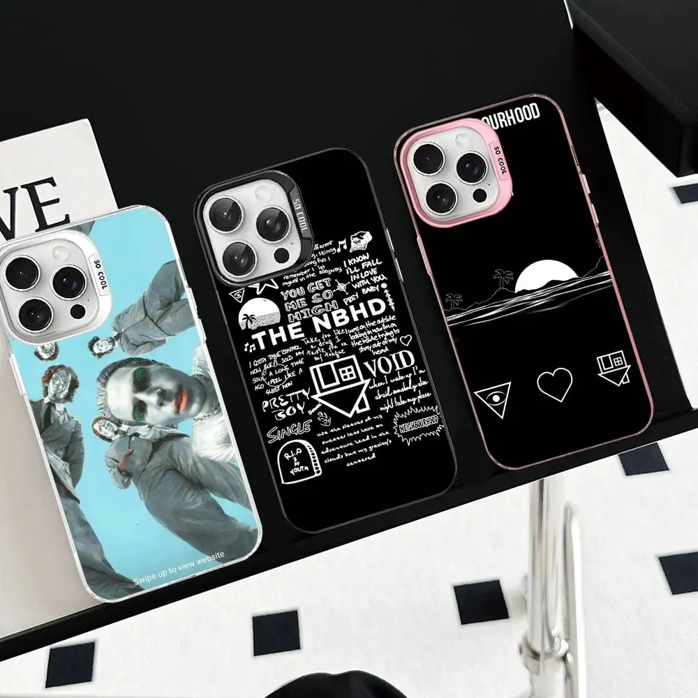 Фото Чехол для телефона Band NBHD T-The N-Neighbourhood для iPhone 17 16 15 14 11 12 13 Pro Max Pro Plus, цветной, серебристый. №2