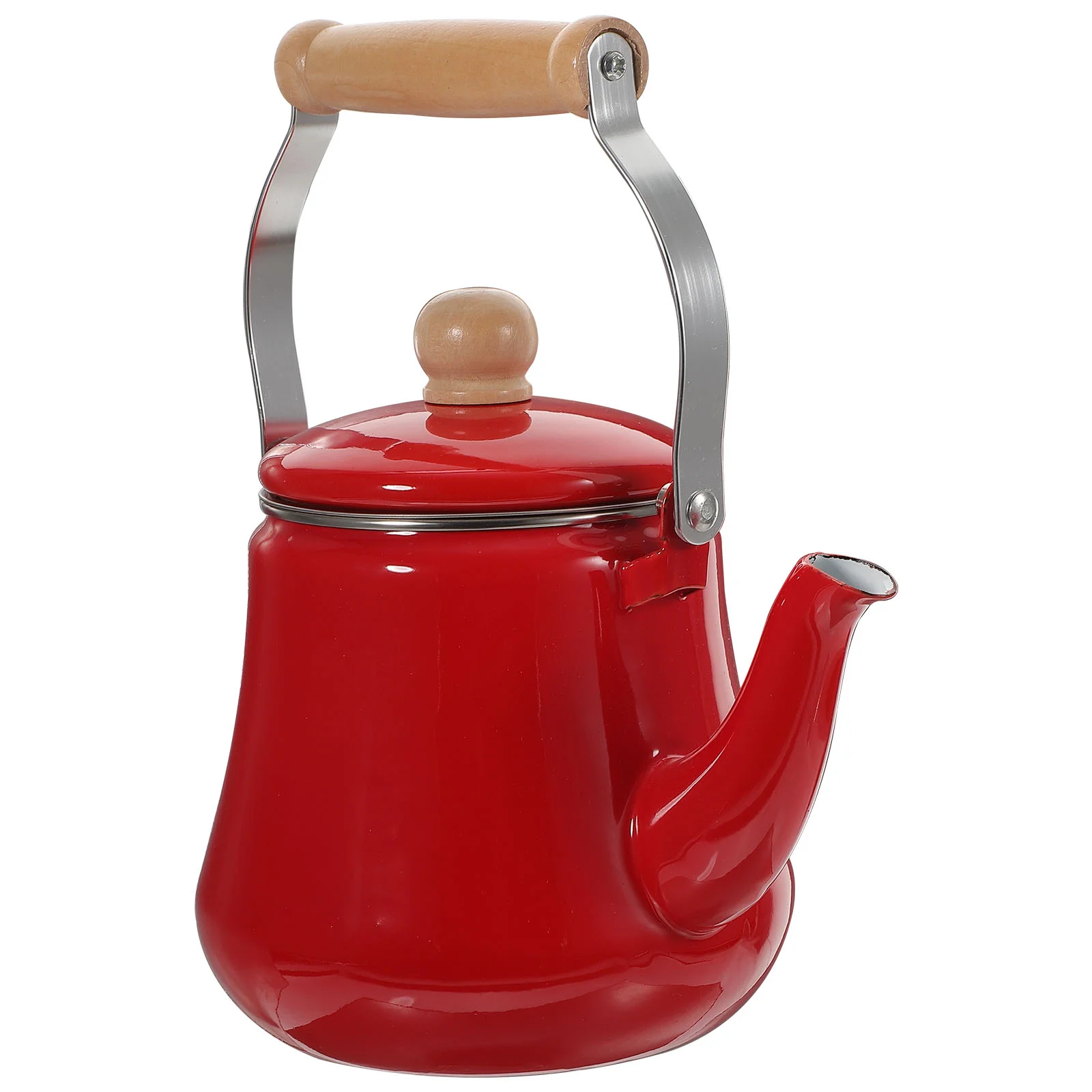 

1Pc Electric Whistling Kettle Whistling Teapot Enamel Tea Kettle Kungfu Teapot Enamel Coffee Kettle Whistling Water Kettle