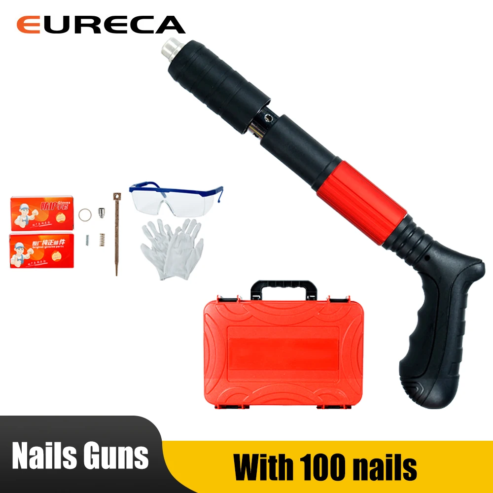 Hand Steel Nails Guns Rivet Tool Concrete Wall Anchor Wire Slotting Device Decoration Rivet Tufting Guns Home Labor-saving Tool