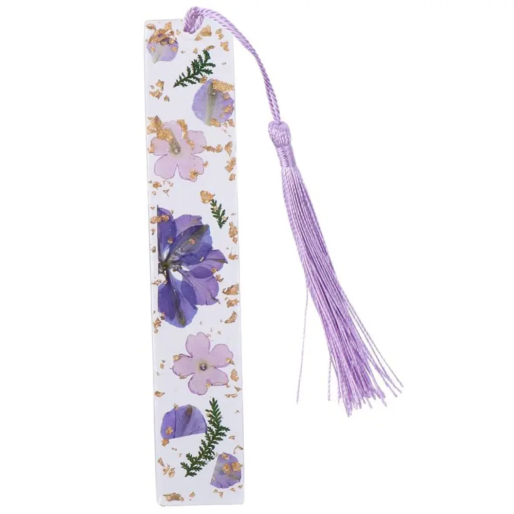 Женский прозрачный маркер с сушеными страницами