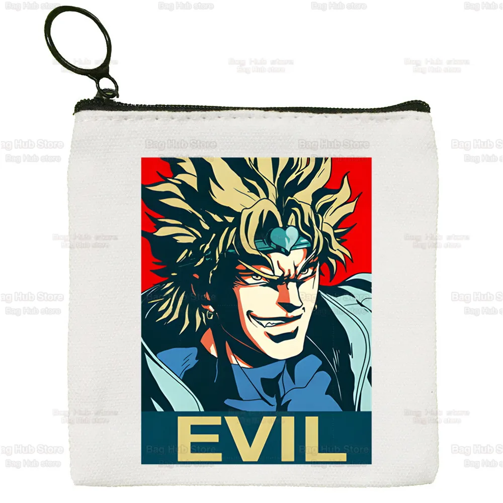 Jojo Bizarre Adventure Japanese Anime Key Bag Classic Animation Jotaro Star Platinum Manga Zipper Storage Bag Customized