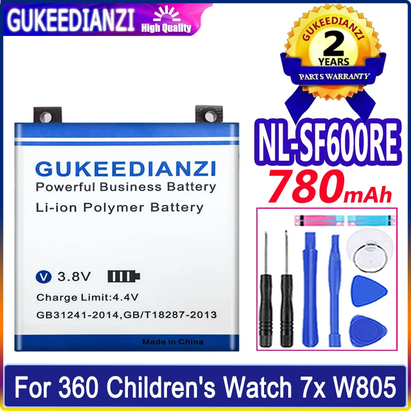 

NL-SF600RE 780mAh High Quality 0 Cycles Battery For 360 Children's Watch 7x W805 Digital Large Capacity Battery Li-polym Bateria