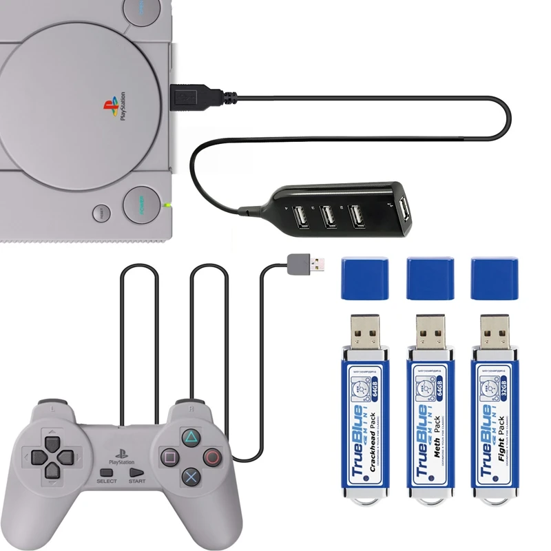 Мини-антиквариат Meth Crackhead Pack для PlayStation Classic Games AU Для True Blue |