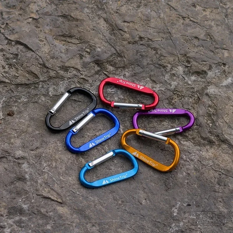 1 шт. алюминиевый D-образный карабин для ключей