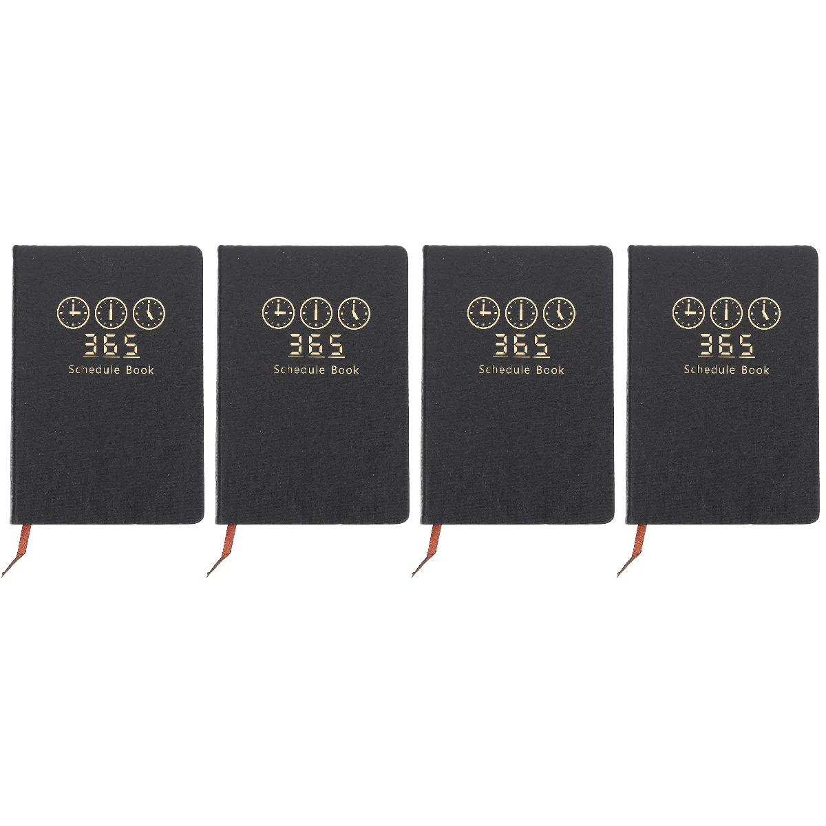 

4pcs Office Academic Planner English Daily Planner Book Portable Note Book A5 Note Book