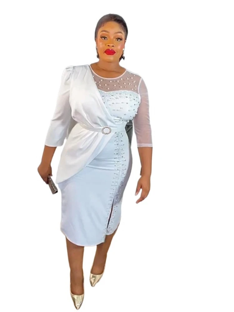 

Элегантные африканские платья для женщин, большие размеры, турецкое свадебное платье, Дашики, Анкара, офисные женские наряды, халат, африканская одежда