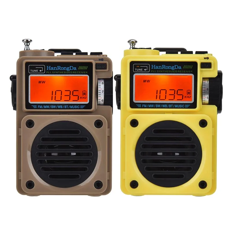 Новинка 2021 портативный Радиоприемник HRD 701 Полнодиапазонный FM/MW/SW/WB Bluetooth динамик
