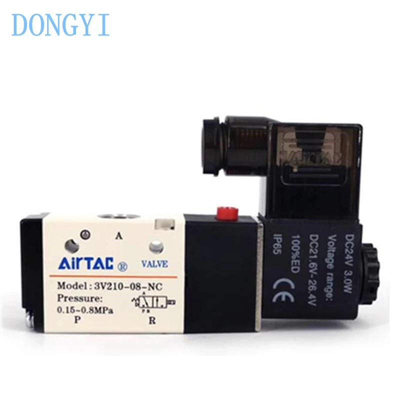 Электромагнитный клапан 3V200 3V210 3V210-06-NC 3V210-06-NO 3V210-08-NC 3V210-08-NO A B C E F AC220V DC24V AC110V AC24V DC12V