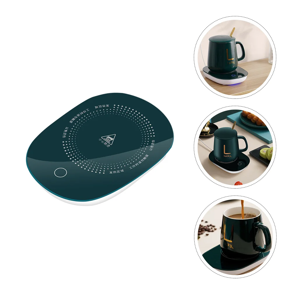 

1Pc Cup Warmer Electric Cup Warmer USB Coffee Cup Warmer Coaster (Green)