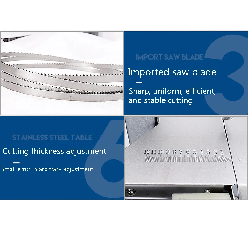 Электрическая пила для резки костей автоматическая коммерческая настольная