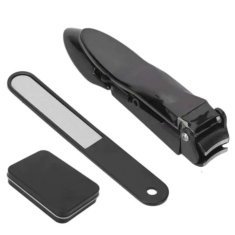 

Nail Clipper Nail Clippers Set Wider Handle Stainless Steel Smoothing Surfaces with Nail File Strip for Daily Use