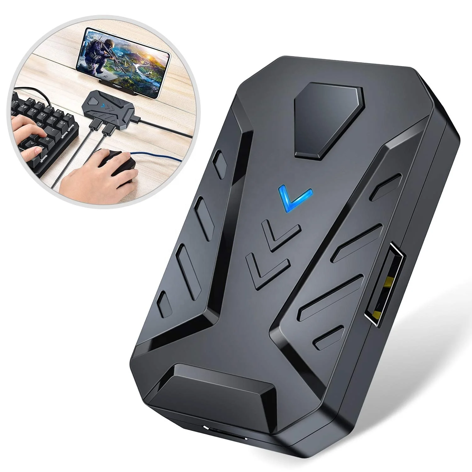 

[Only Converter] Gamwing MIX Pro Wireless Game Converter For IOS & Android Mobile Game Controllers Combo With Powerbank