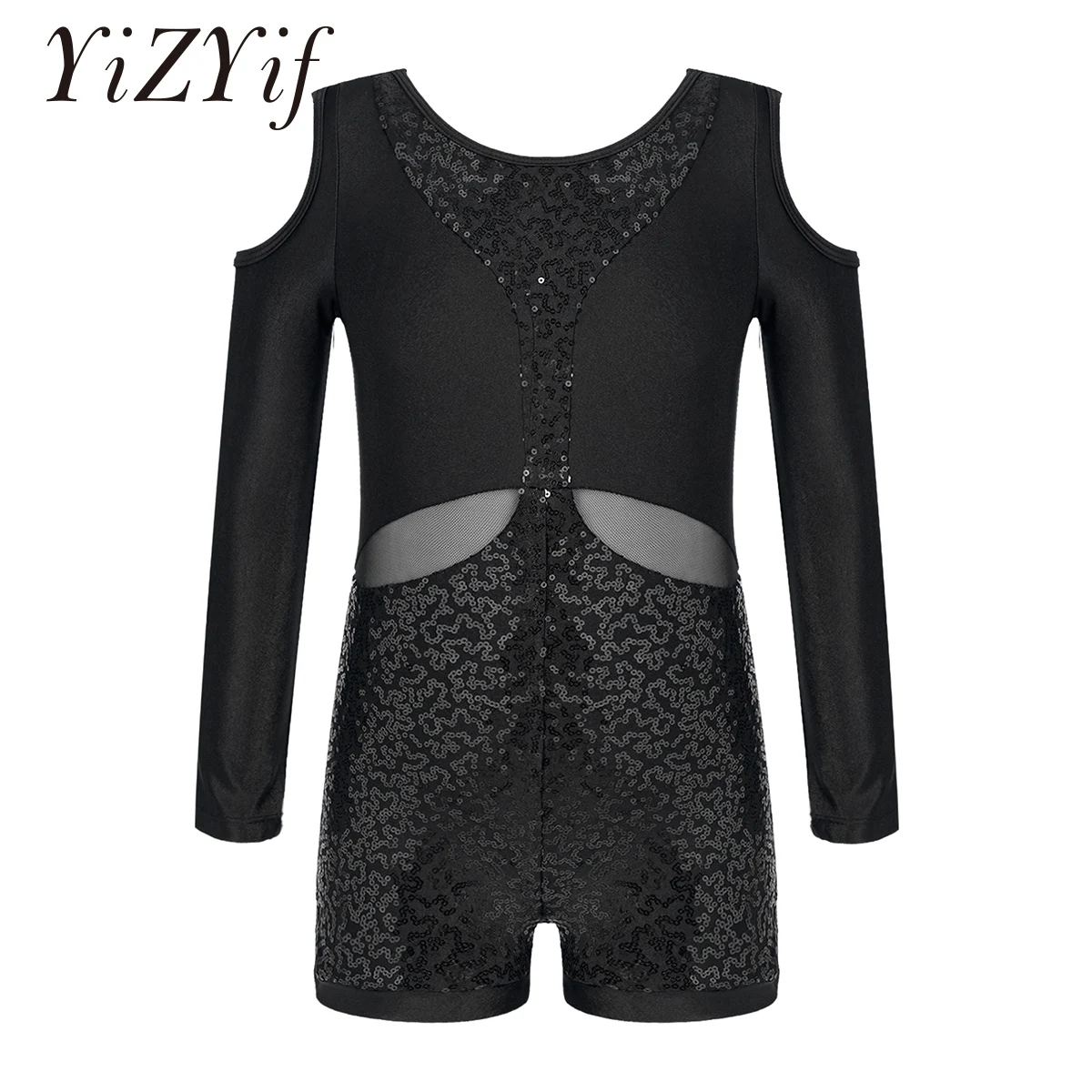 

Детское балетное танцевальное трико для девочек, гимнастический комбинезон, шорты с длинным рукавом, боксеры с блестками, нижнее белье, три...