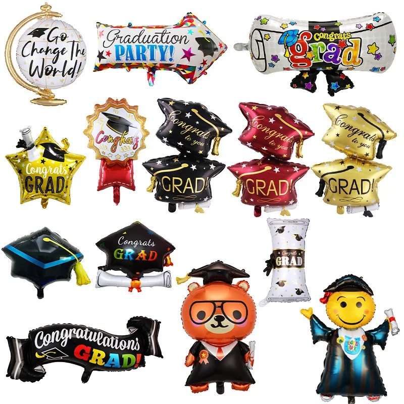 

18Inches Doctoral Graduation Balloon Decoration Helium Foil Balloon Baby Shower Graduation Party Decorations 2023
