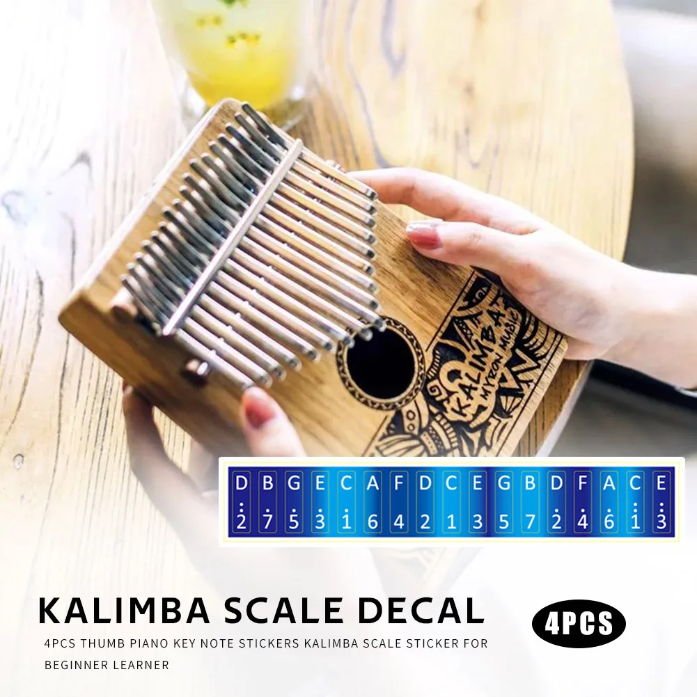 

5 шт., весы для ключей Kalimba, наклейка на палец, искусственный музыкальный инструмент, большой палец, легкие портативные музыкальные элементы
