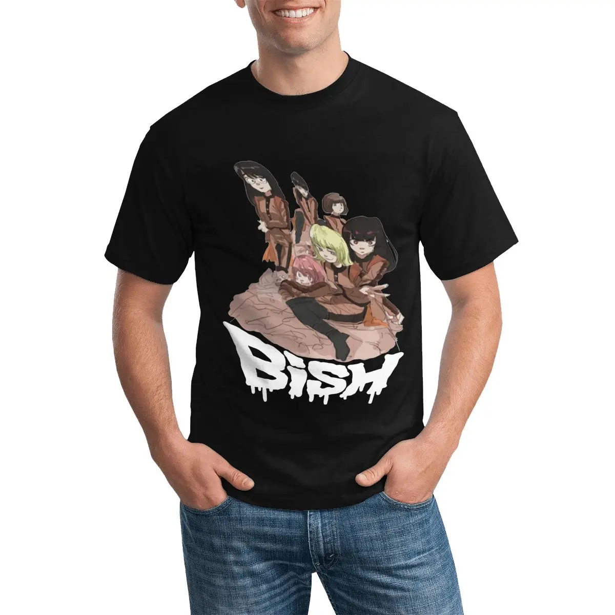 

Bish Wack Jun Inagawa Limited Anarchy Anime Men T shirt Oversized T-shirt Imagic