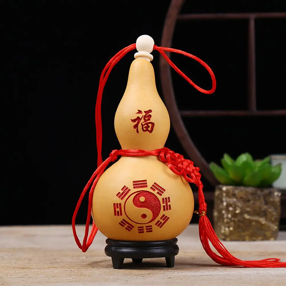 

Props Handmade Bring Wealth and Luck Yin Yang Feng Shui Housewarming Gift Gourd Crafts Home Decor Hanging Ornament