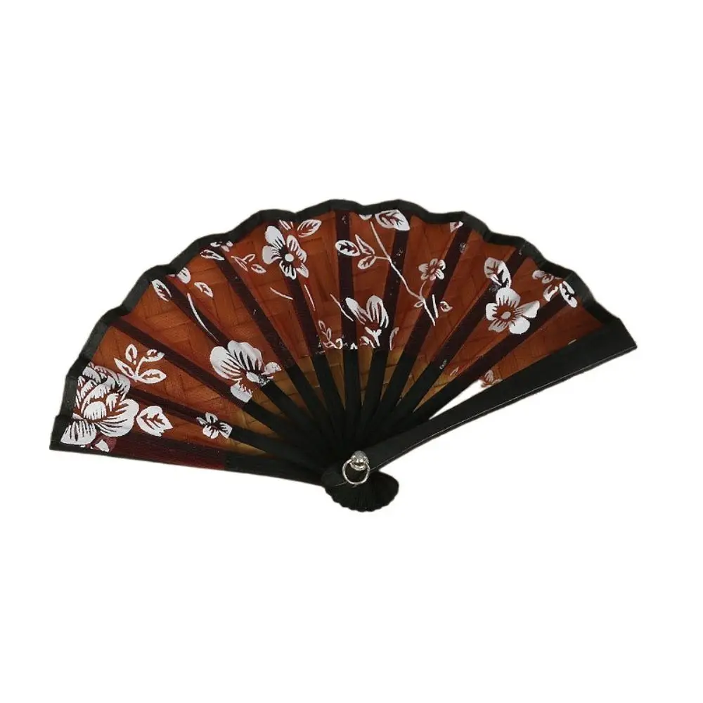 

Миниатюрный шелковый веер красный чёрный