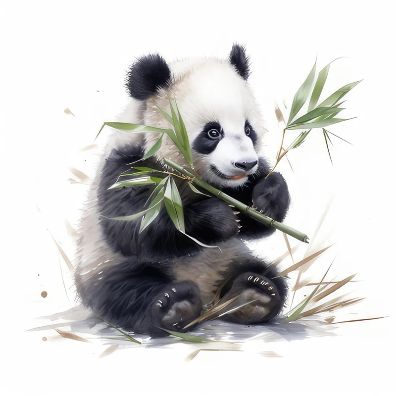 

ПВХ наклейки для стен C76# Watercolor panda