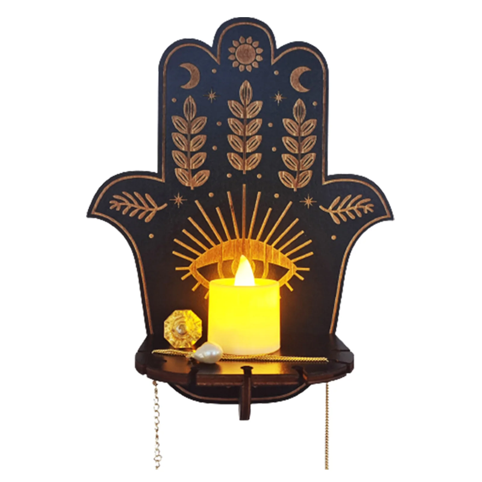 

Креативная полка для свечей, создает теплую уютную атмосферу, подарки для друзей и детей