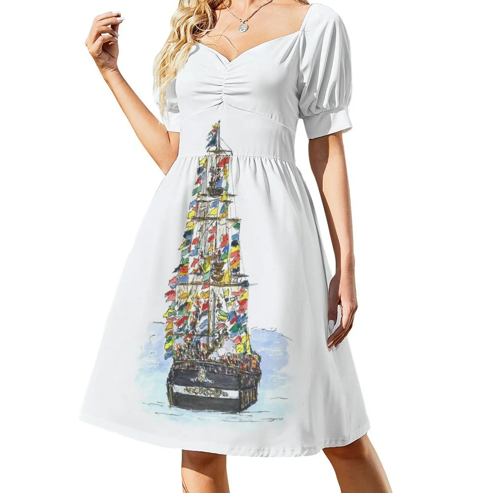 Газарилла Пиратский фестиваль Платье с короткими рукавами Tampa Эстетическая