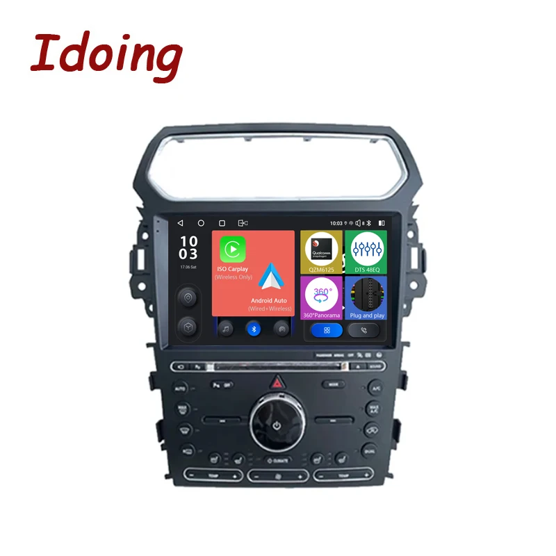 

Idoing 10.2"Car Stereo Head Unit 2K For Ford Explorer 5 2011-2019 Android Radio Multimedia Video Player Navigation 8G+128GNo2din