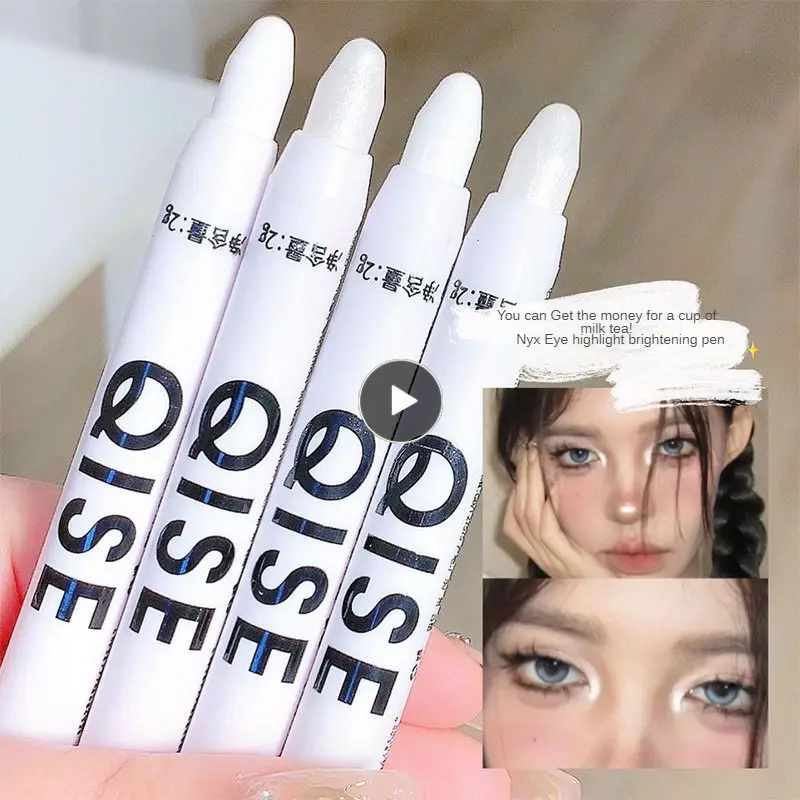 

White Lying Silkworm Brightening Eye Shadow Pen Pearlescent Highlighter Pen Cosmetic Eyeliner Pencil
