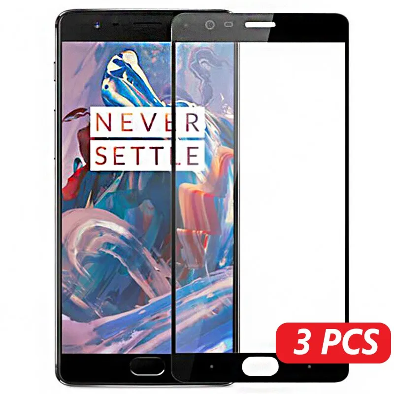 

3 PCS Screen Tempered Glass For Oneplus 3 full cover screen protector for Oneplus 3 glass