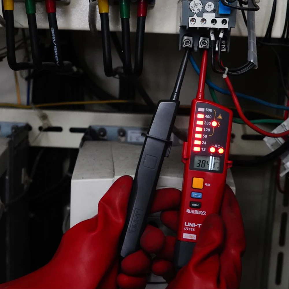 UNI-T UT18S тестер напряжения зонд индикатор метр 3-фазный детектор непрерывности