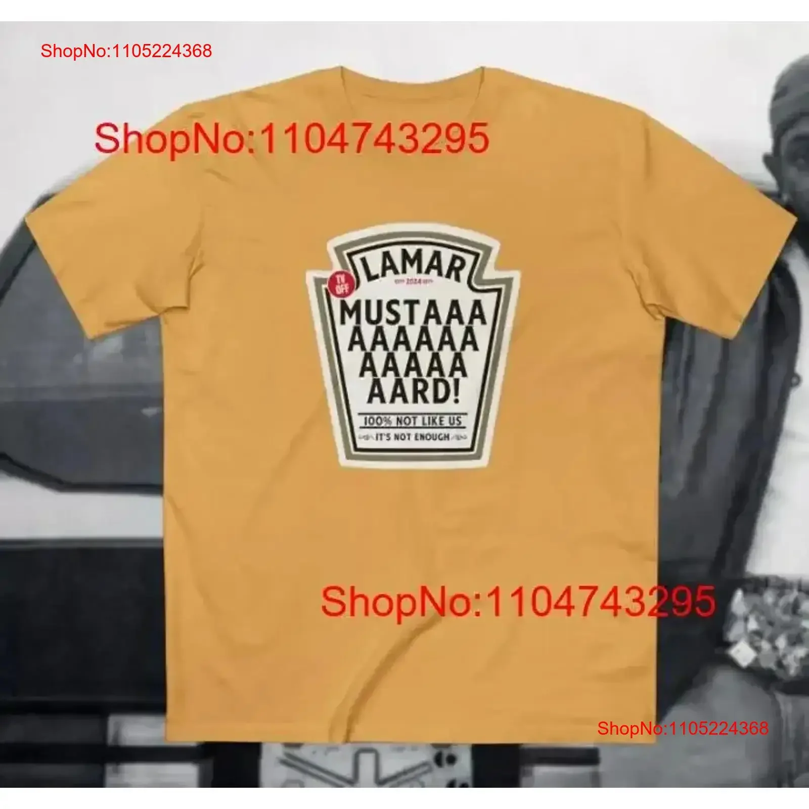 Фото Футболка Kendrick Lamar Mustard TV Off Lyrics Rap God винтажный стильный топ для повседневной носки дизайнерская одежда универсальная №1