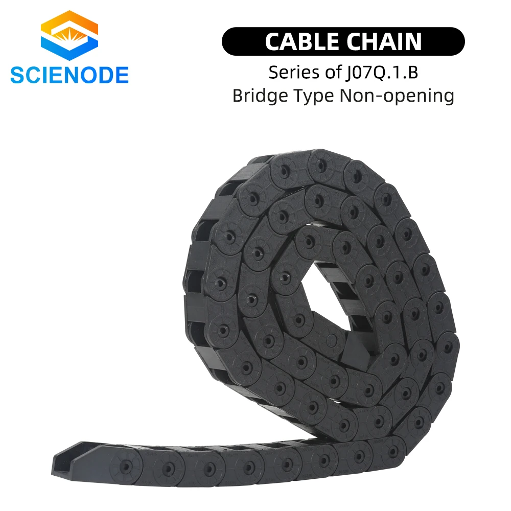 

Scienode 1M Cable Chain 7x7mm Bridge Type Non-Opening Plastic Towline Transmission Drag Chain for Machine Accessories