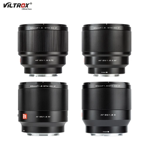 VILTROX-объектив для портрета с автофокусом, 85 мм F1.8 STM, полное покрытие, для Sony E, monture Fuji, XF Canon RF Nikon, montur