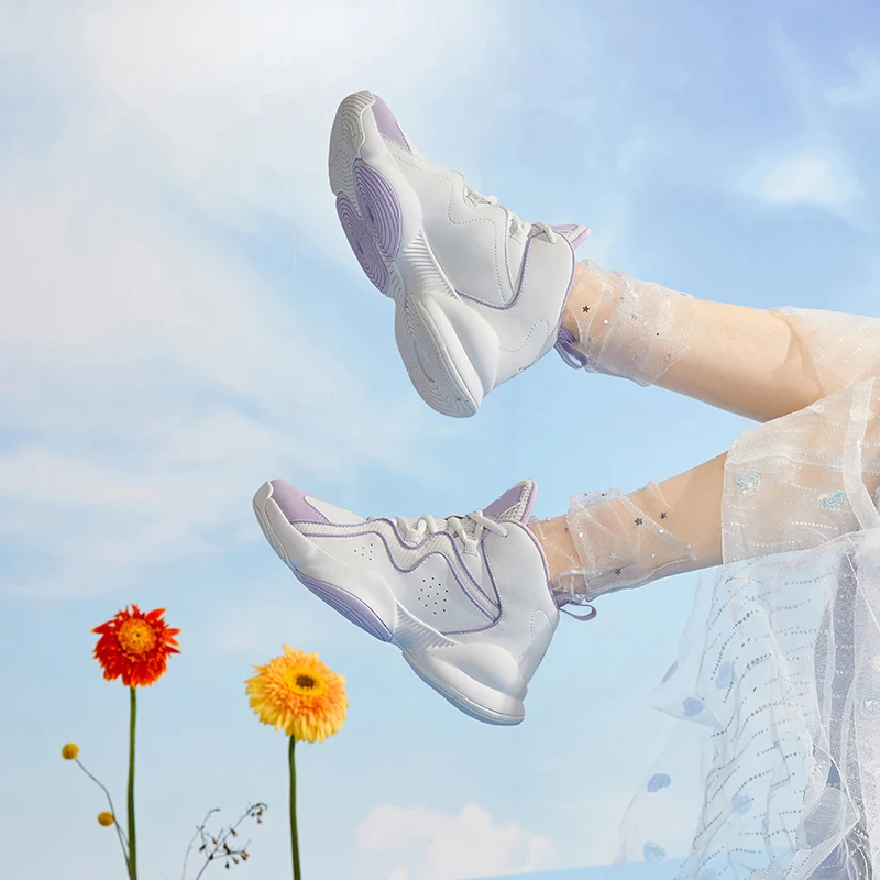 QIAODAN ZHIZAO Basketball Shoes for Women Fashion Sports Shoes High Quality Gym Training Casual Safety Sneakers XM16212003