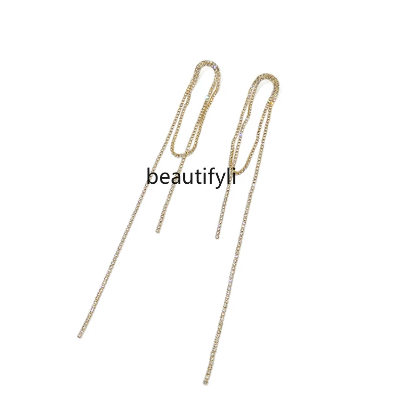 

Серьги yj из серебра 925 пробы, простые Искусственные серьги с кисточками, дизайнерские серьги, трендовые серьги для женщин