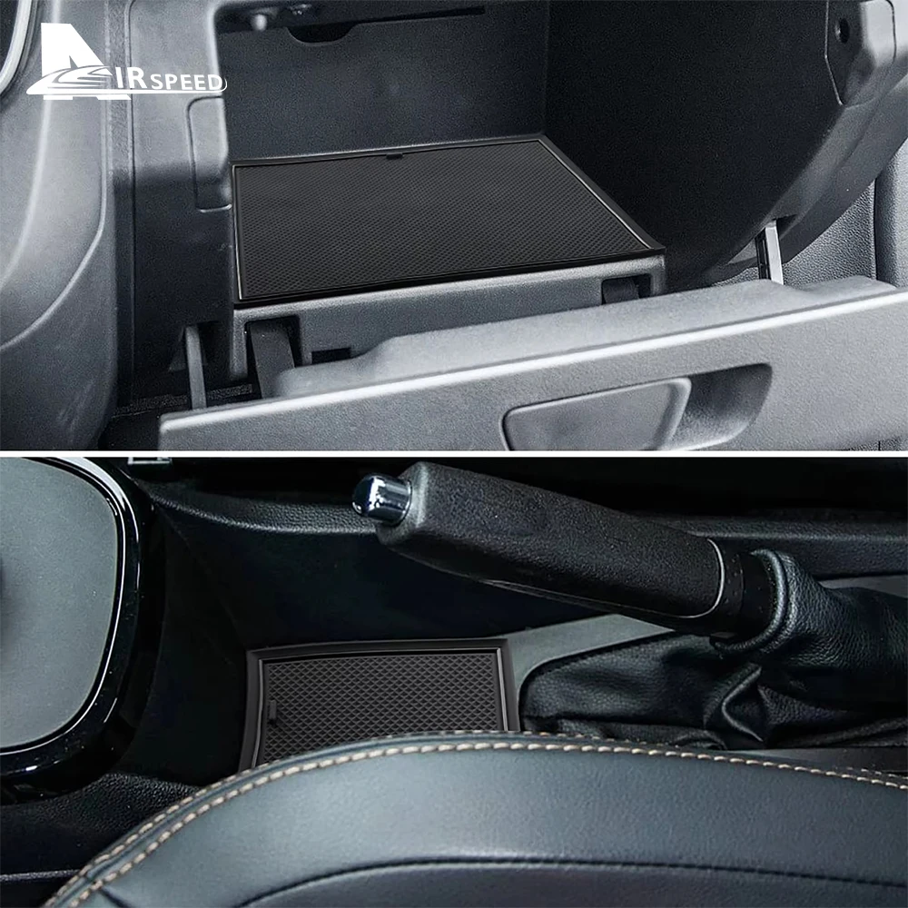 Фото Противоскользящая накладка на слот для Dacia Spring Electric 2022 2023 2024, коврики для дверей автомобиля, аксессуары для подставок для Renault Kwid E-Tech №3