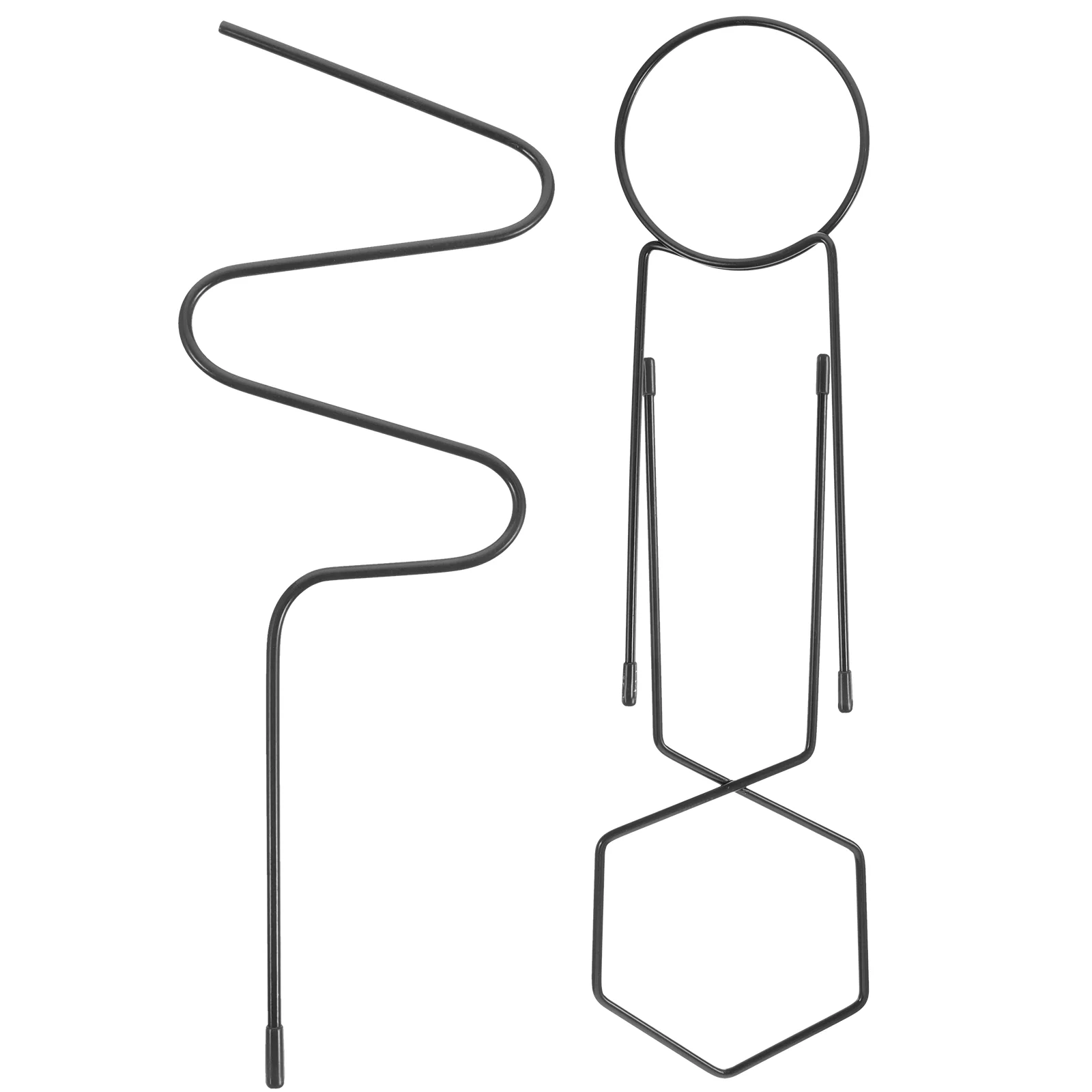 

3 Pcs Potted Plants Orchid Climbing Rack Green Plants Garden Trellis Metal Holder Rack Garden Lattice Support Frame