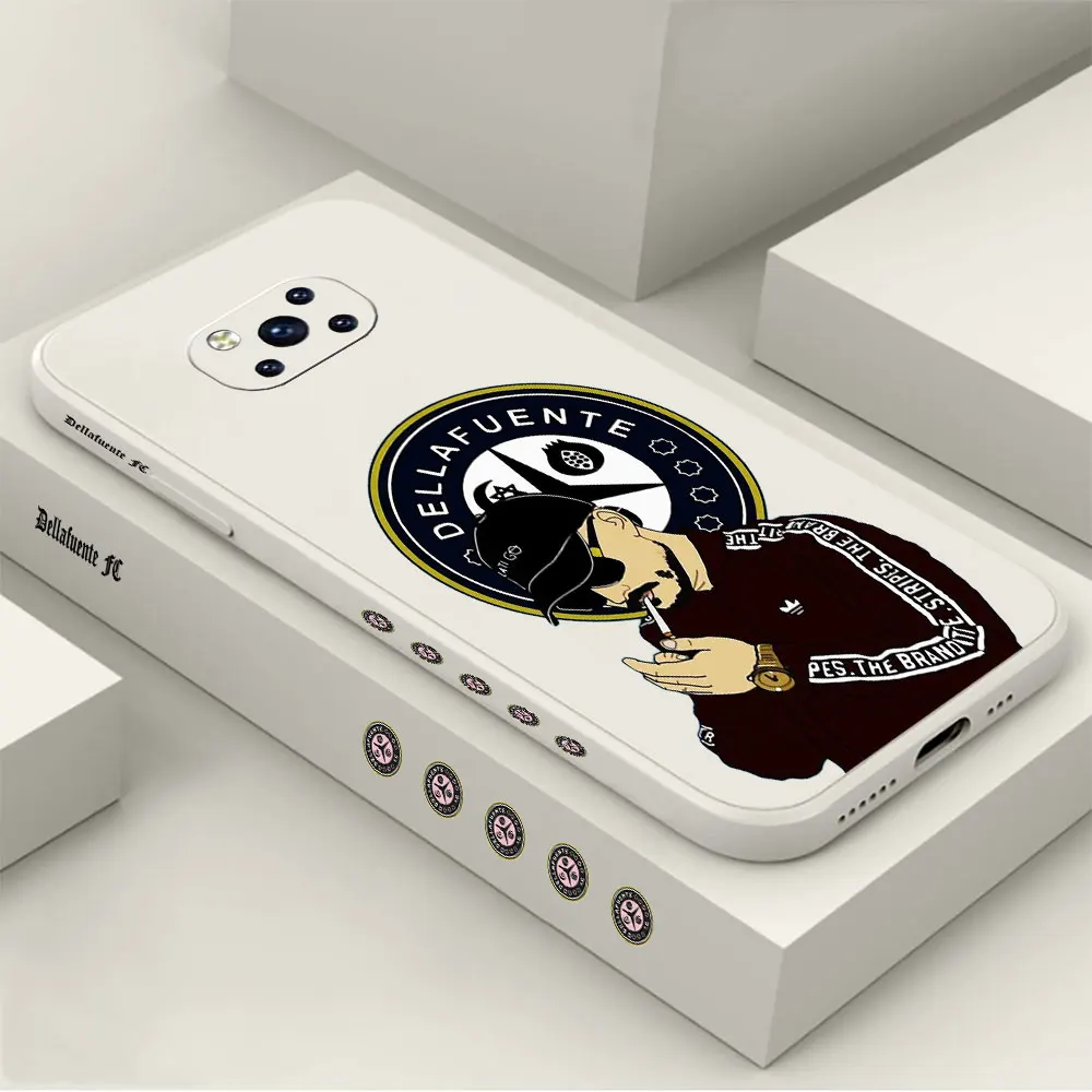 

Dellafuente F C Artwork Phone Case For Xiaomi POCO M5 X5 F5 M4 M3 F4 F3 X4 X3 NFC GT PRO MIX 4 3 2 2S Liquid Silicone Cover Capa