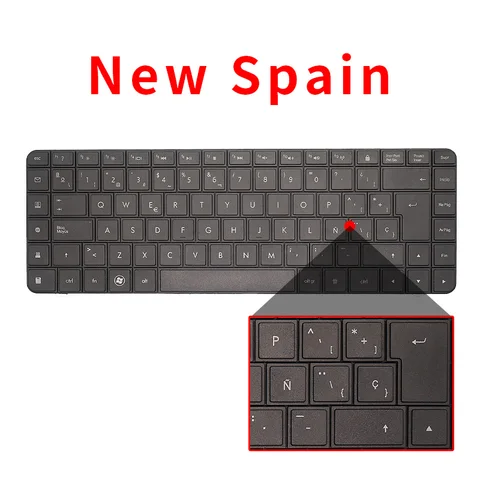 Американская SP русско-испанская клавиатура для ноутбука HP CQ62 G62 G62-a25eo CQ56 G56 ДЛЯ Compaq 56 62 G56 G62 CQ62 CQ56 CQ56-100