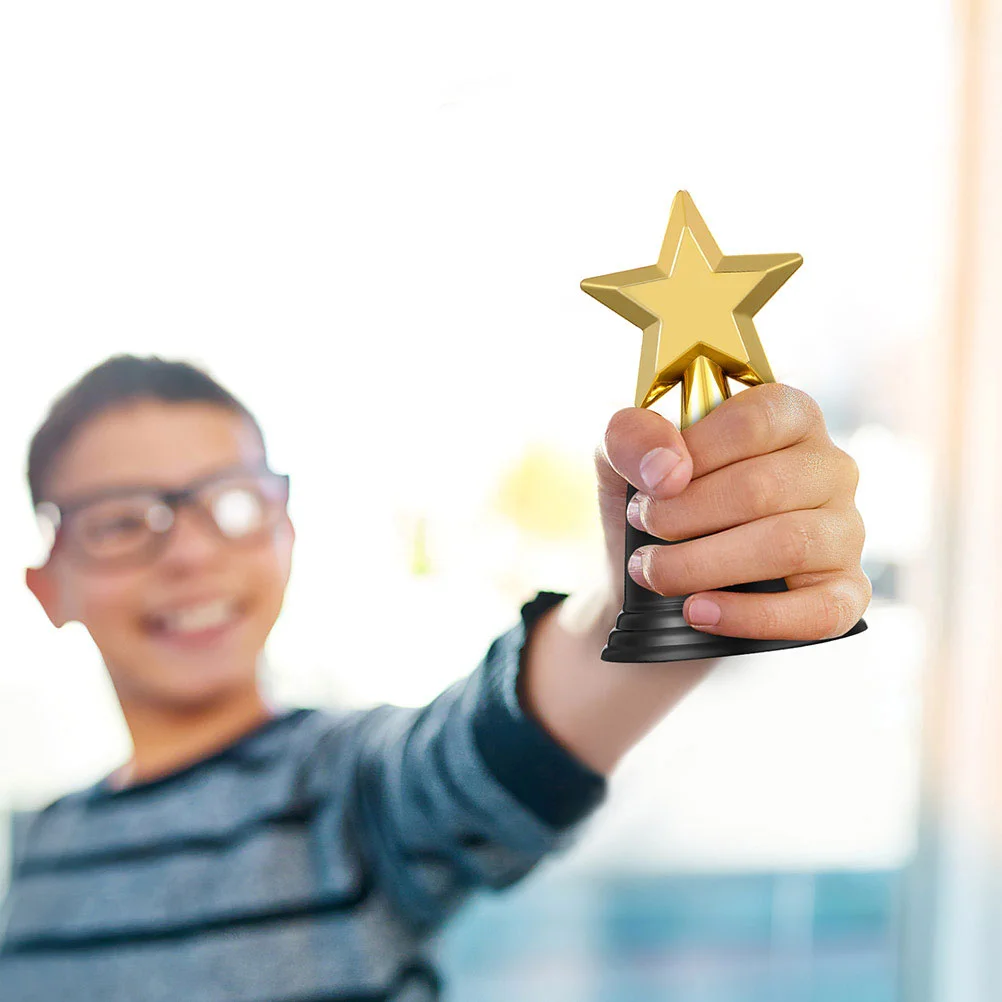 

Star Trophy Reward Plastic Trophies Small Winner Winners Competition Gold Award Games
