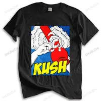 Mens summer cotton tshirt loose tops 420 Kush life bong pic pot weed men's Tee shirt black choose unisex t-shirt teenagers